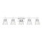 Z-Lite Lauren Vanity, 5-Light, 39 In.W x 6.5 In.L x 8.5 In.H, Chrome/Clear 819-5V-CH - alternate 8